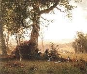 Bierstadt, Albert Guerrilla Warfare Spain oil painting artist